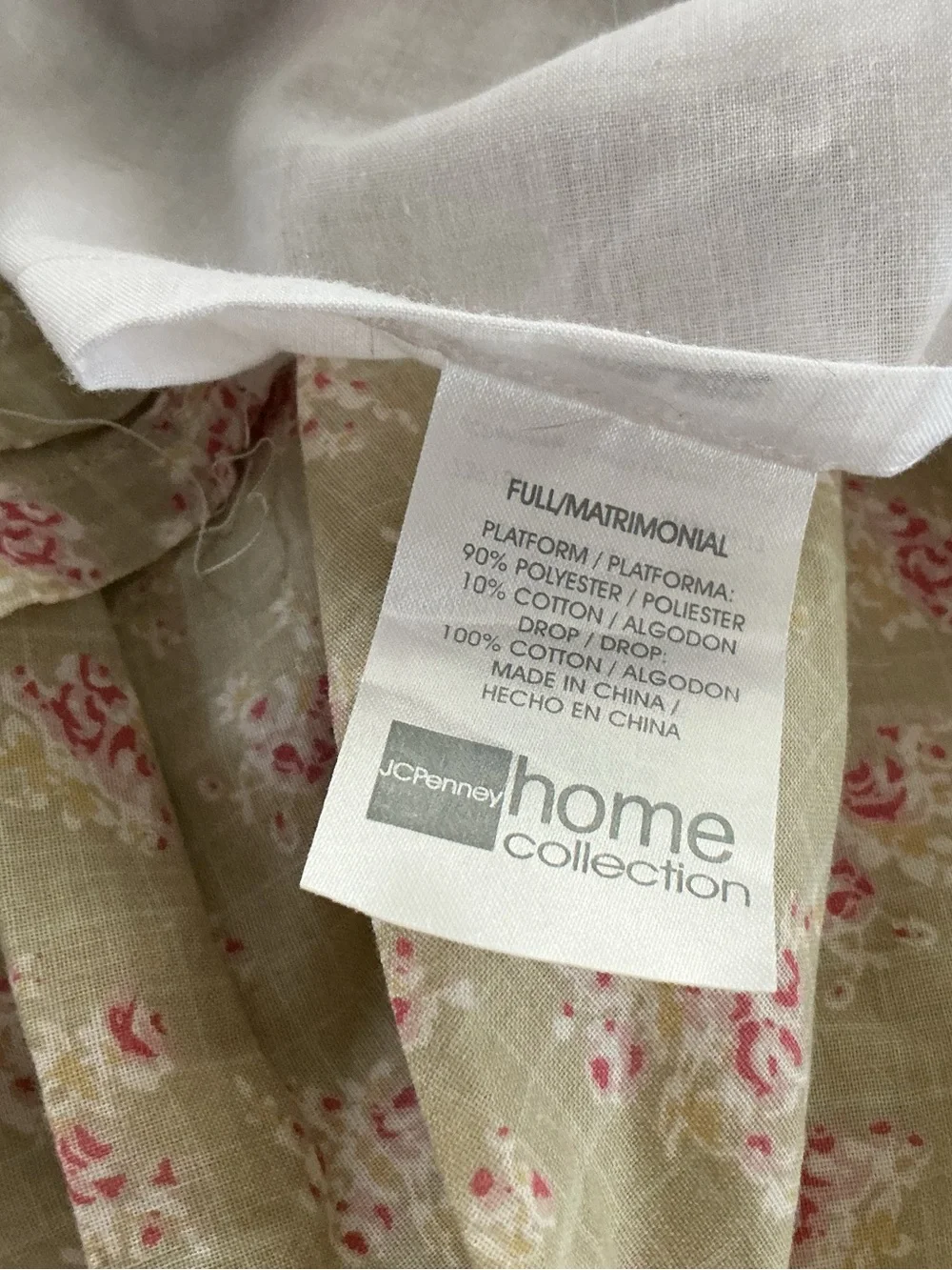 Vintage J.C. Penney Ruffled Bedskirt
